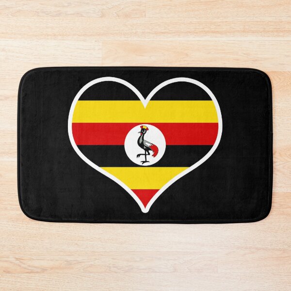 Item preview, Uganda Flag Heart designed and sold by PKHalford.