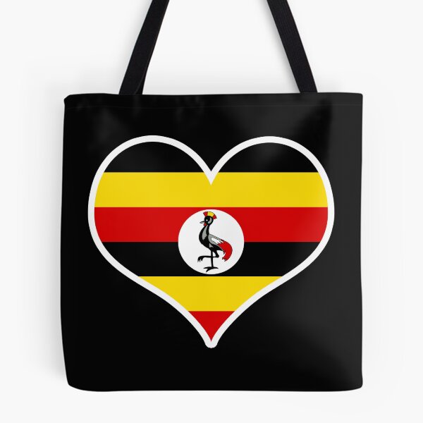 Item preview, Uganda Flag Heart designed and sold by PKHalford.