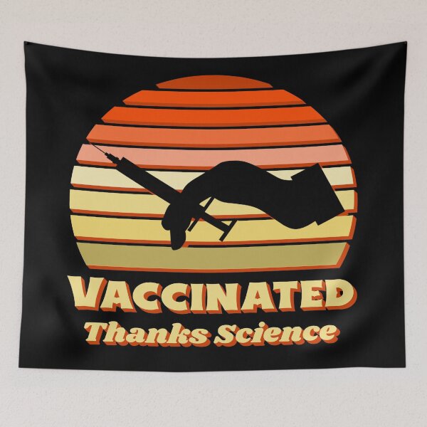 Item preview, Thanks Science Vaccinated Retro Vintage Pro Vaccine designed and sold by Paula Helit.