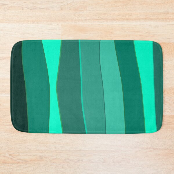 Item preview, Abstract art. Green wide wavy vertical stripes.  designed and sold by Verle-art.