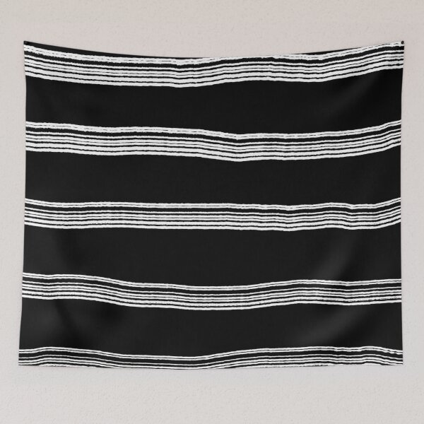Item preview, "Semi Ploughed" 4 | Horizontal Black and White Pattern designed and sold by LiseHoltArt.