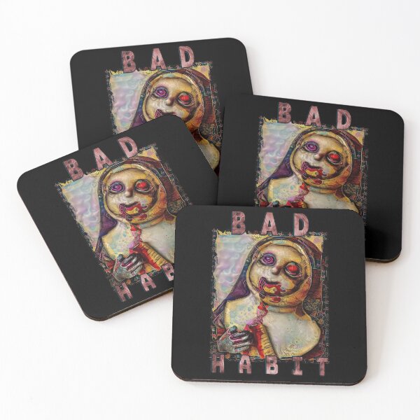 Item preview, Evil Nun | Bad Habit | Nun Puns | Nun | Funny Nuns | Creepy Nun | TM11 designed and sold by triciakitty.