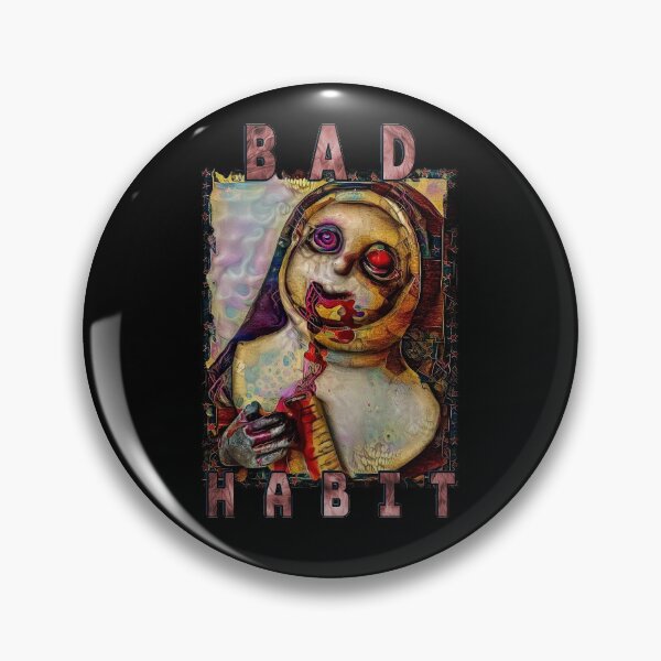 Item preview, Evil Nun | Bad Habit | Nun Puns | Nun | Funny Nuns | Creepy Nun | TM11 designed and sold by triciakitty.