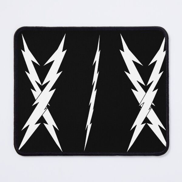Item preview, White lightning rods. Crossed lightning rods white on black. designed and sold by Verle-art.