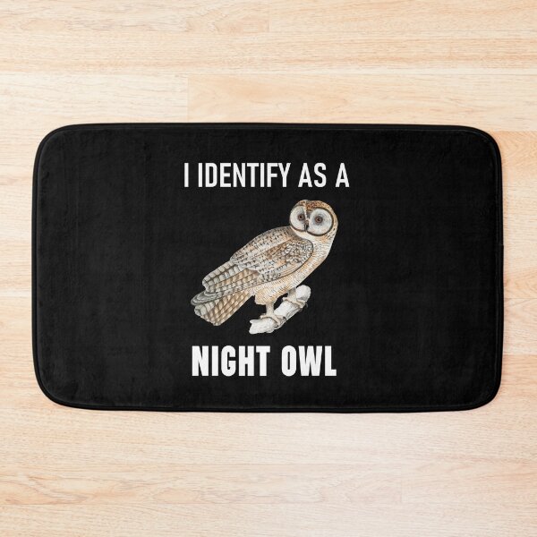 Item preview, Funny Anti Morning Person I Identify As A Night Owl designed and sold by StudioTina.