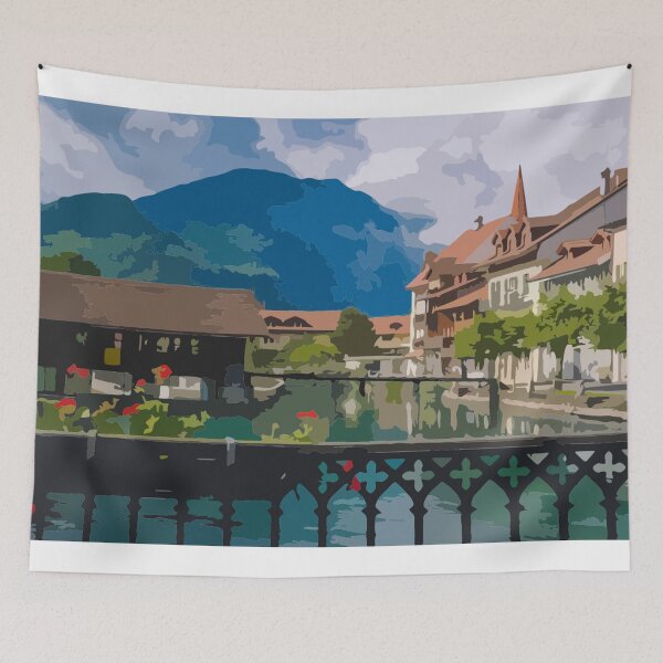 Item preview, Interlaken Scene Painting designed and sold by Positive Lad.