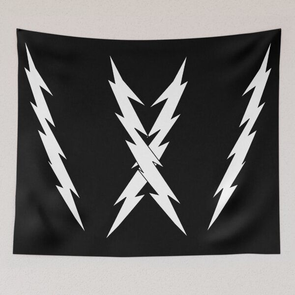 Item preview, White lightning rods over black sky.  designed and sold by Verle-art.