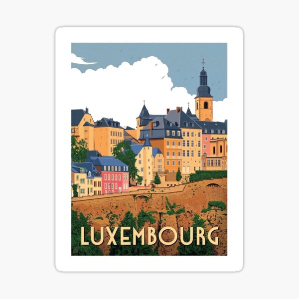 Luxembourg Stickers for Sale | Redbubble