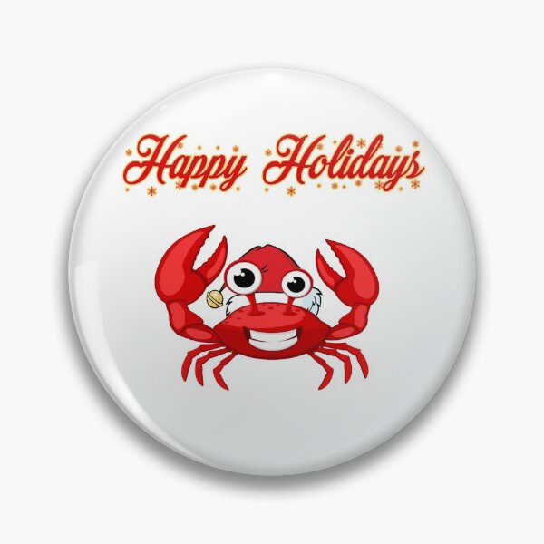 Item preview, Happy Holidays from Krab Kringle, the Christmas Holiday Crab designed and sold by MarsBase.