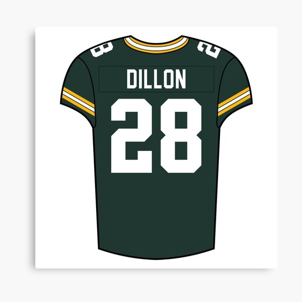 AJ Dillon Alternate Jersey Mounted Print for Sale by designsheaven