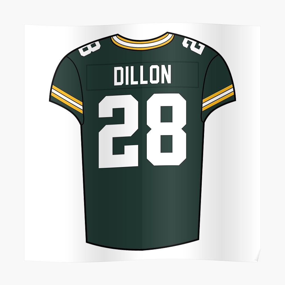 AJ Dillon Home Jersey Sticker for Sale by designsheaven