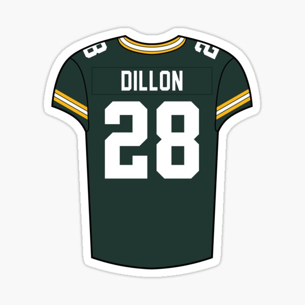 AJ Dillon Home Jersey Sticker for Sale by designsheaven