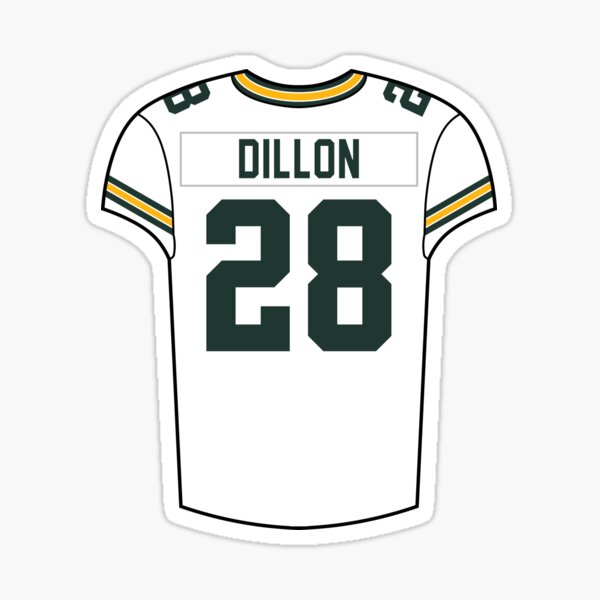 AJ Dillon Home Jersey Sticker for Sale by designsheaven