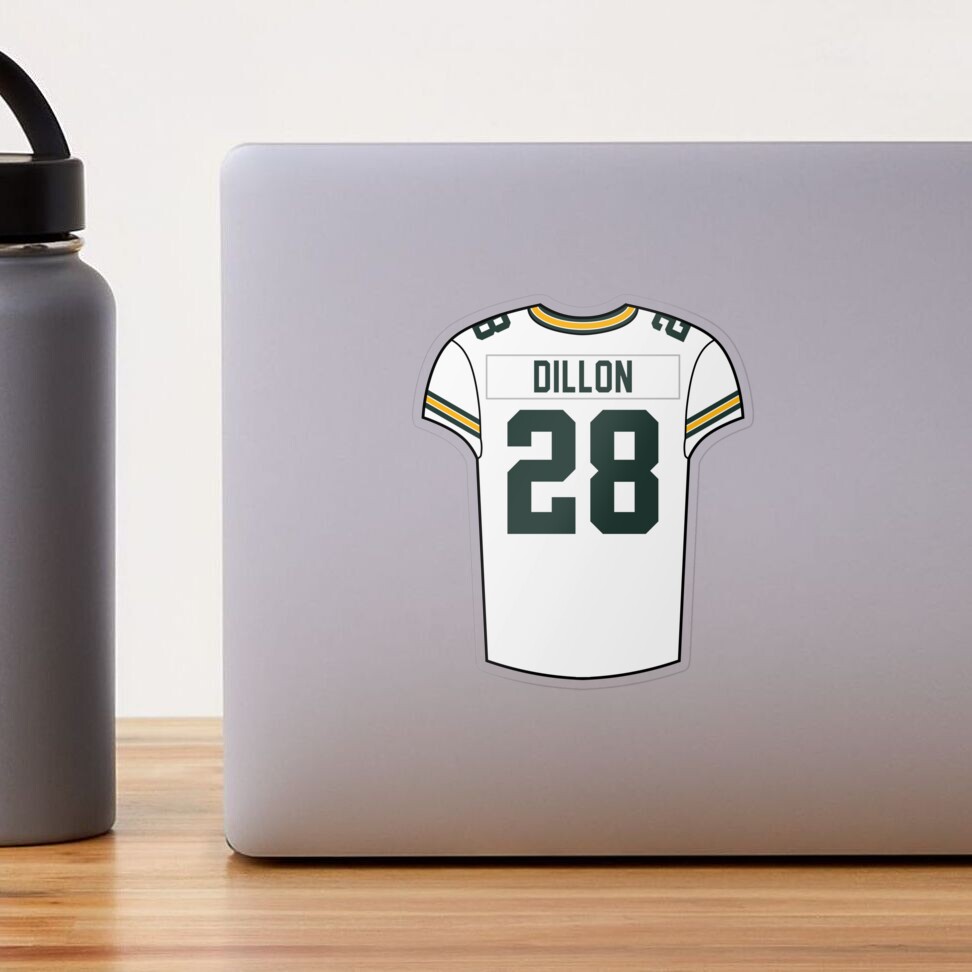 AJ Dillon Home Jersey Sticker for Sale by designsheaven