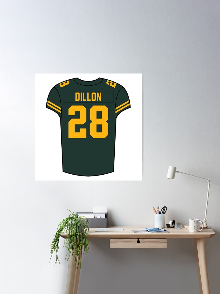 AJ Dillon Home Jersey Poster for Sale by designsheaven