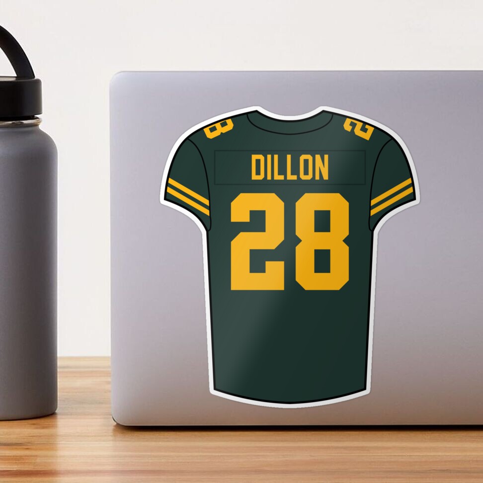 AJ Dillon Home Jersey Sticker for Sale by designsheaven