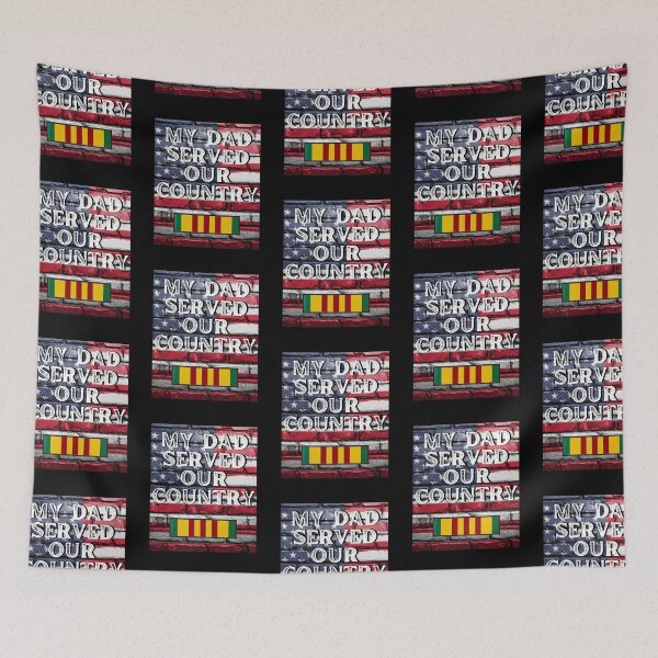 Item preview, My Dad Served Our Country - Vietnam Vet - American Flag - Original by Boo-da-chay designed and sold by Boo-da-chay.