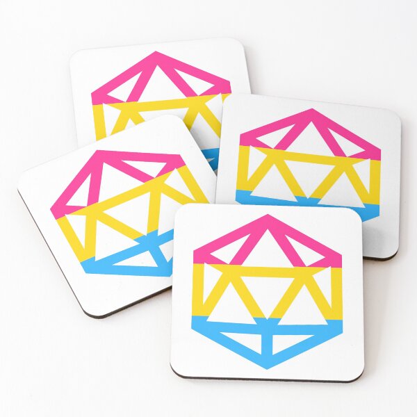 Item preview, Pansexual Pride Flag D20 designed and sold by NovotnyDesigns.