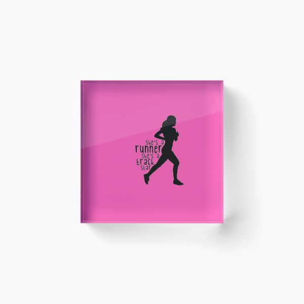 Item preview, She’s a runner, She’s a track star silhouette   designed and sold by jessicaleah15.