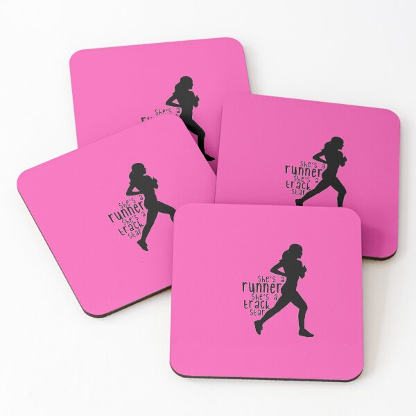 Item preview, She’s a runner, She’s a track star silhouette   designed and sold by jessicaleah15.