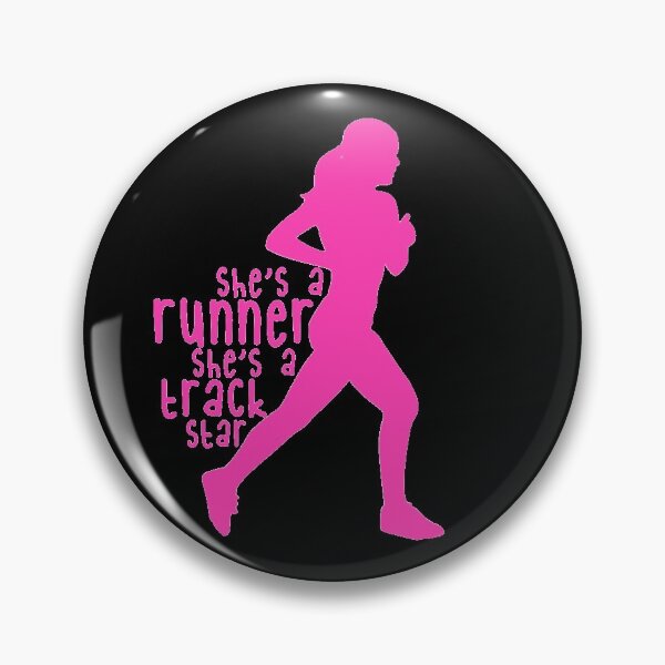 Item preview, She’s a runner, She’s a track star silhouette   designed and sold by jessicaleah15.