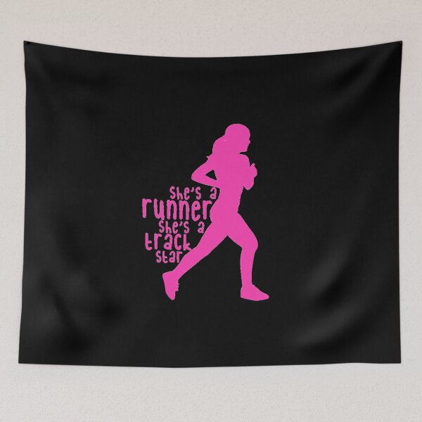 Item preview, She’s a runner, She’s a track star silhouette   designed and sold by jessicaleah15.
