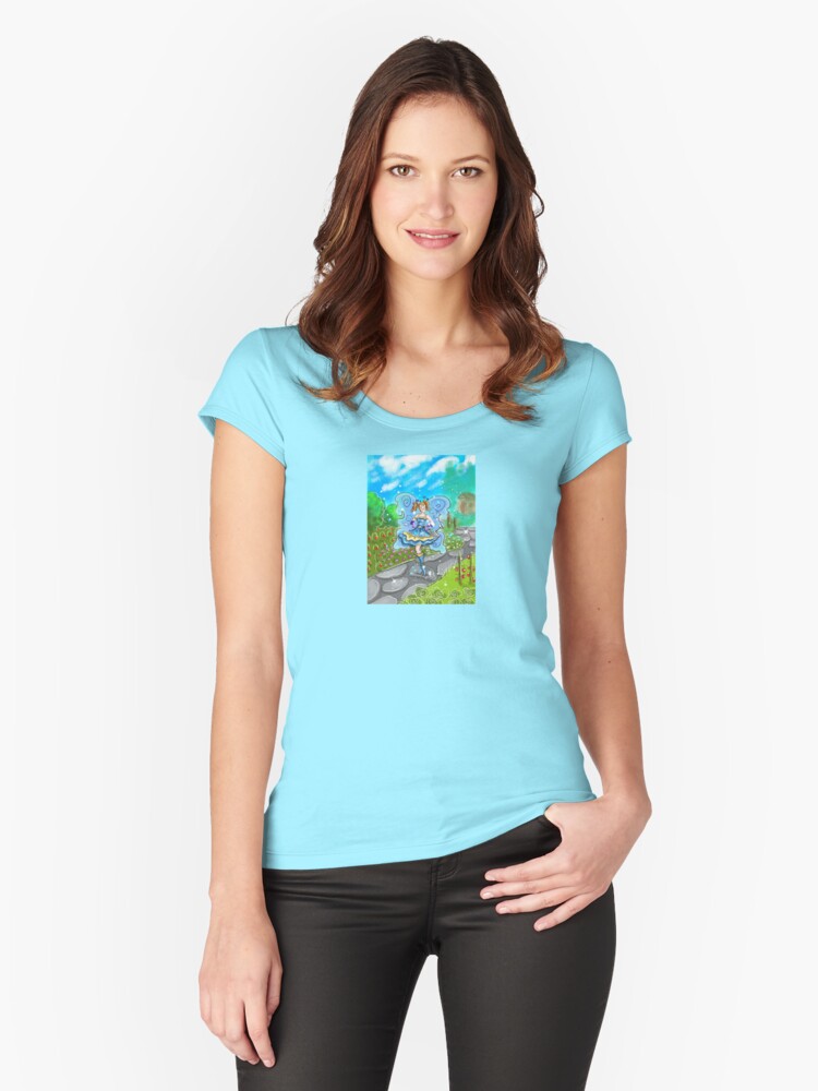 Thumbnail 1 of 3, Fitted Scoop T-Shirt, Stella The Starter Kit Fairy™ designed and sold by TeelieTurner.