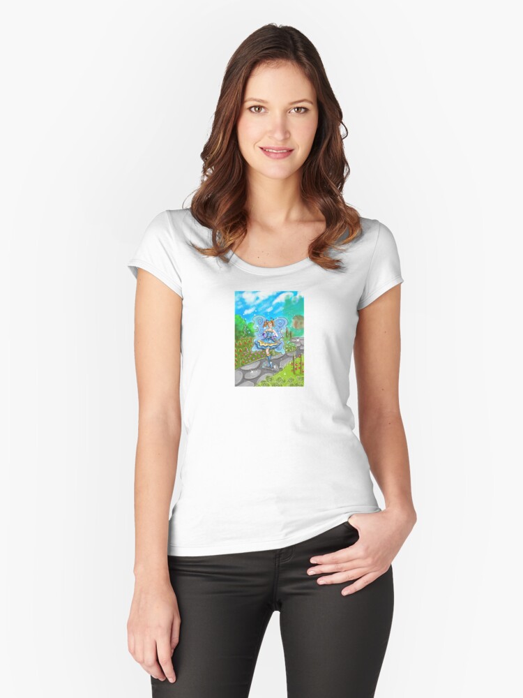 Thumbnail 1 of 3, Fitted Scoop T-Shirt, Stella The Starter Kit Fairy™ designed and sold by TeelieTurner.