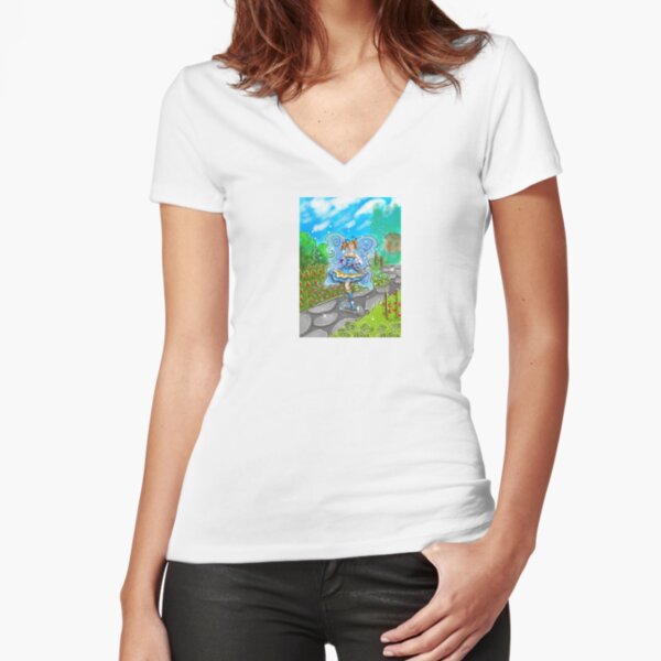 Fitted V-Neck T-Shirt