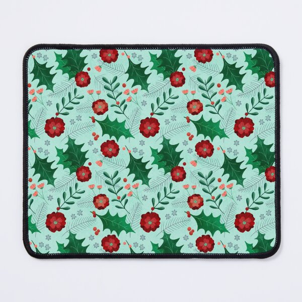 Item preview, Winter Floral Pattern Light Blue designed and sold by GrousyGirl.