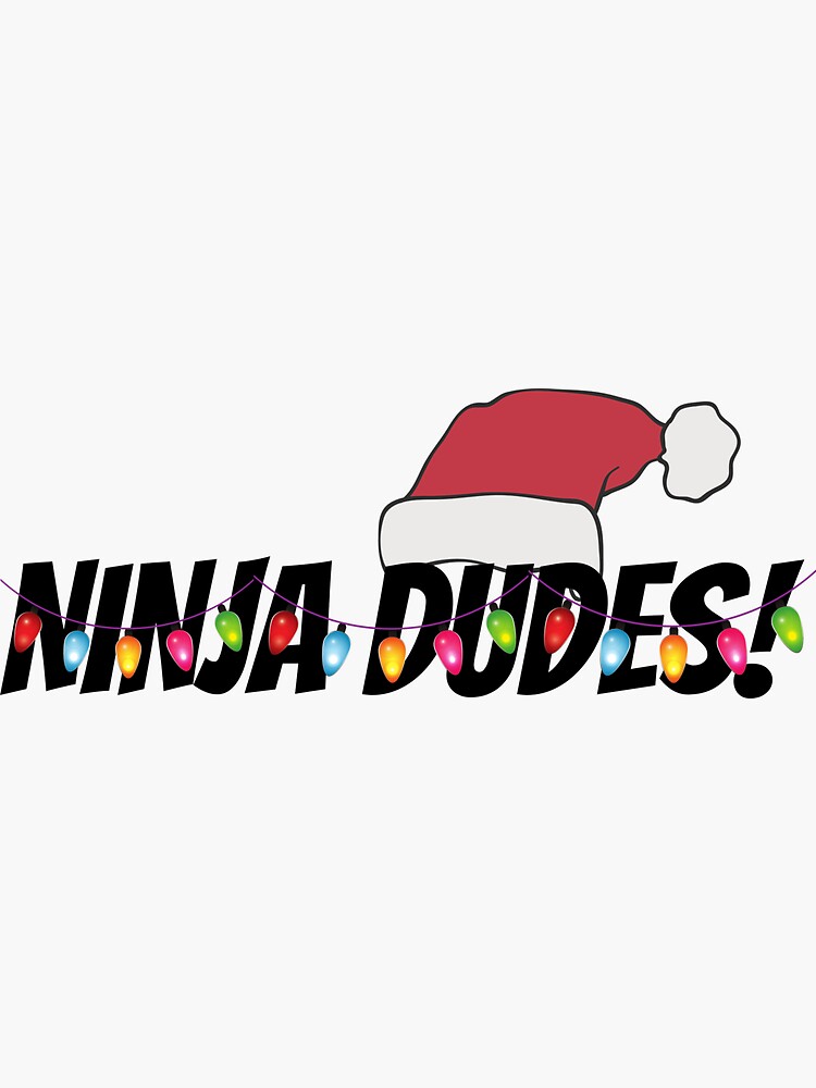 Thumbnail 3 of 3, Sticker, Ninja Dudes X-Mas designed and sold by 1thes416.