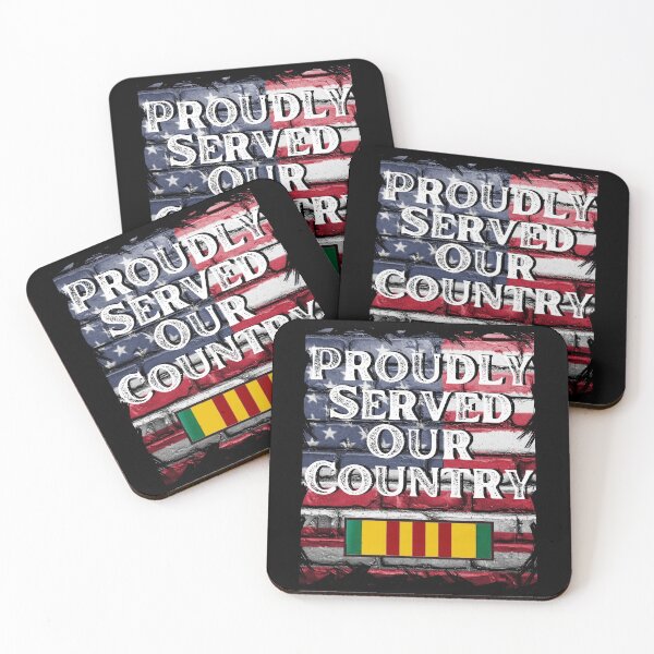 Item preview, Proudly Served Our Country - Vietnam Veteran - American Flag - Original by Boo-da-chay designed and sold by Boo-da-chay.
