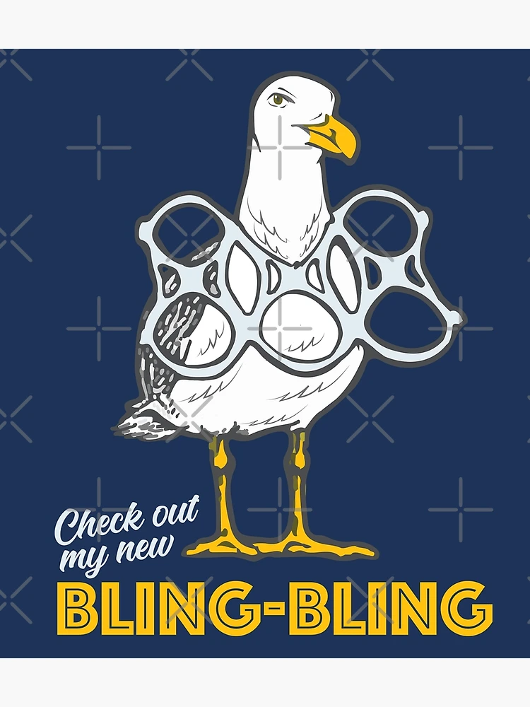 Bling Bling Seagull Burnout Tank Top