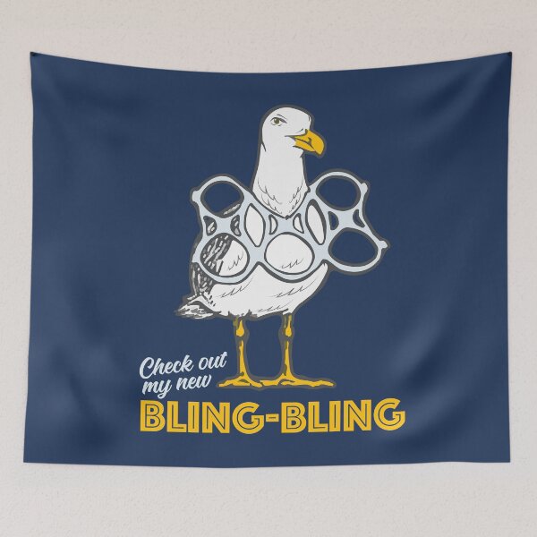 Item preview, Bling Bling Seagull designed and sold by Alema Art.