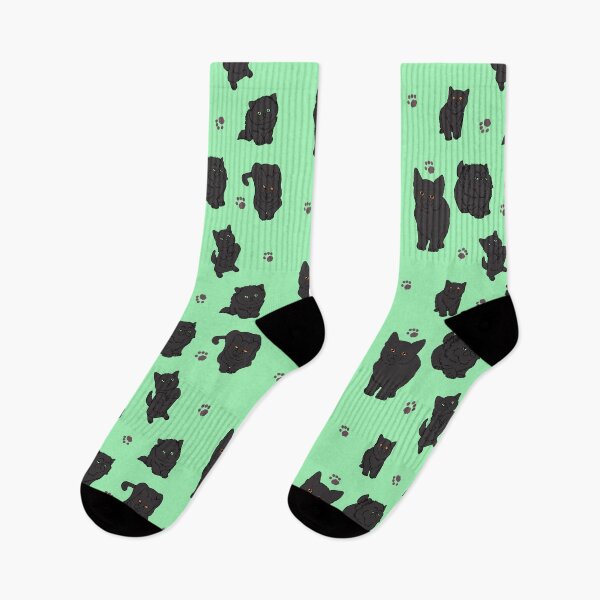 Item preview, Minty Black Kittens  designed and sold by Ashley Gagnon.