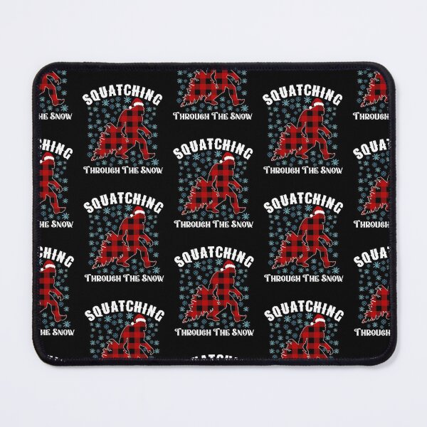 Item preview, Squatching Through The Snow, Christmas Bigfoot Plaid Buffalo designed and sold by Myth-Creatures.