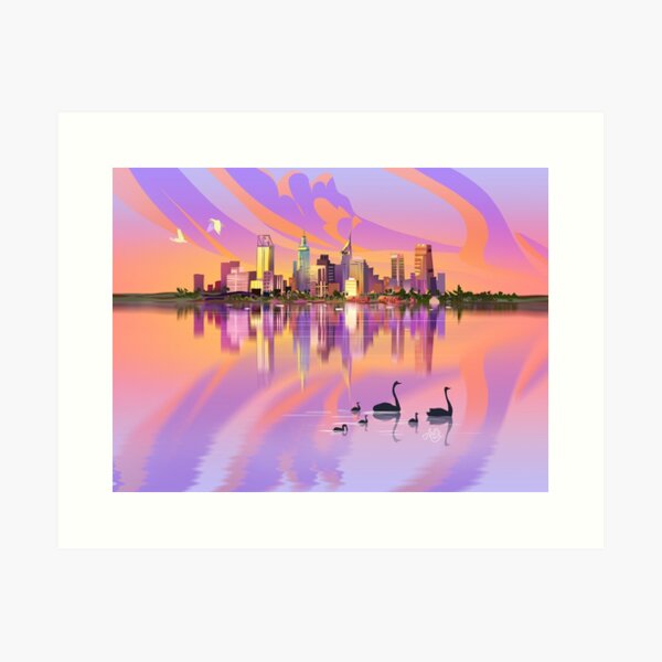 Item preview, Perth City designed and sold by Anqi-Art.