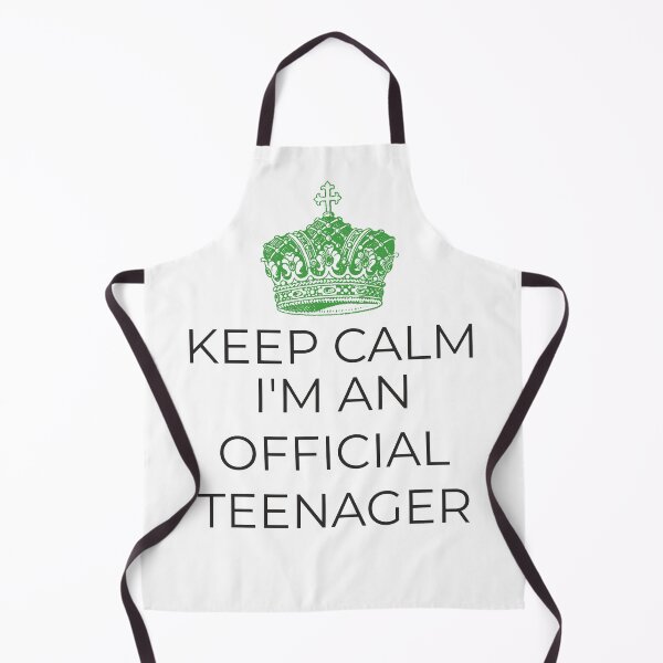 Item preview, Keep Calm I'm and Official Teenager - Green Crown designed and sold by hardscuffle.