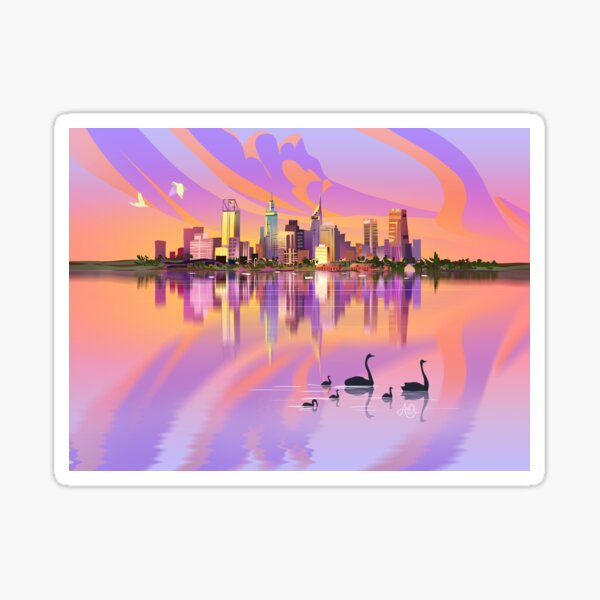 Item preview, Perth City designed and sold by Anqi-Art.