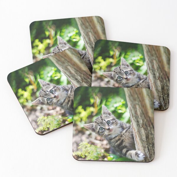 Item preview, Super cute kitty cat in the garden says hey to you! designed and sold by urban-color.