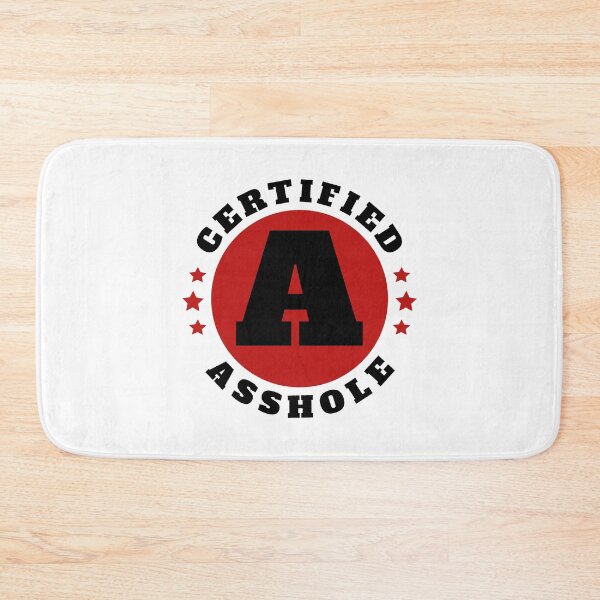 Item preview, Certified Asshole Helmet Sticker designed and sold by JasKei-Designs.