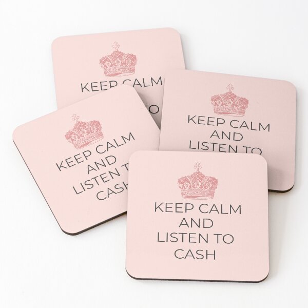 Item preview, Keep Calm and Listen to Cash - Pink Crown designed and sold by hardscuffle.