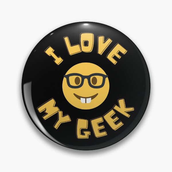 Item preview, I love my geek, smiley face designed and sold by NiceSign.