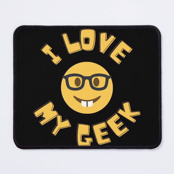 Item preview, I love my geek, smiley face designed and sold by NiceSign.
