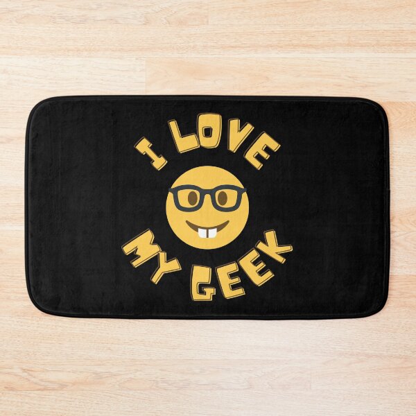 Item preview, I love my geek, smiley face designed and sold by NiceSign.