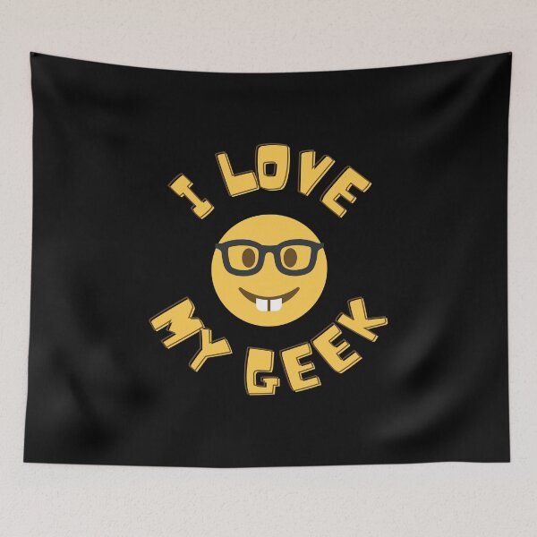 Item preview, I love my geek, smiley face designed and sold by NiceSign.