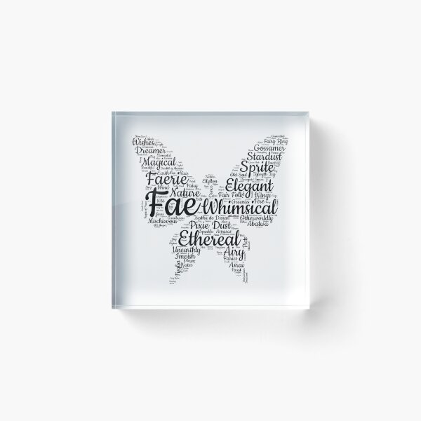 Item preview, Fairycore Aesthetic, Faerie Word Cloud designed and sold by AloraDawnEve.