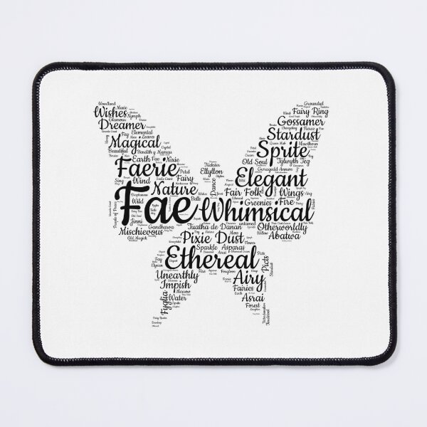 Item preview, Fairycore Aesthetic, Faerie Word Cloud designed and sold by AloraDawnEve.