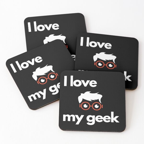 Item preview, I love my geek, smiley face designed and sold by NiceSign.