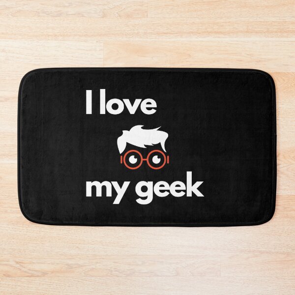 Item preview, I love my geek, smiley face designed and sold by NiceSign.